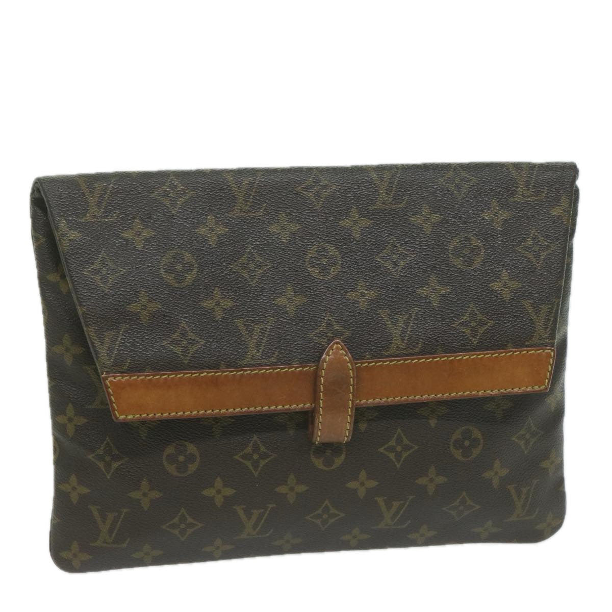 LOUIS VUITTON Monogram Pochette Priant Clutch Bag M51805 LV Auth am5733