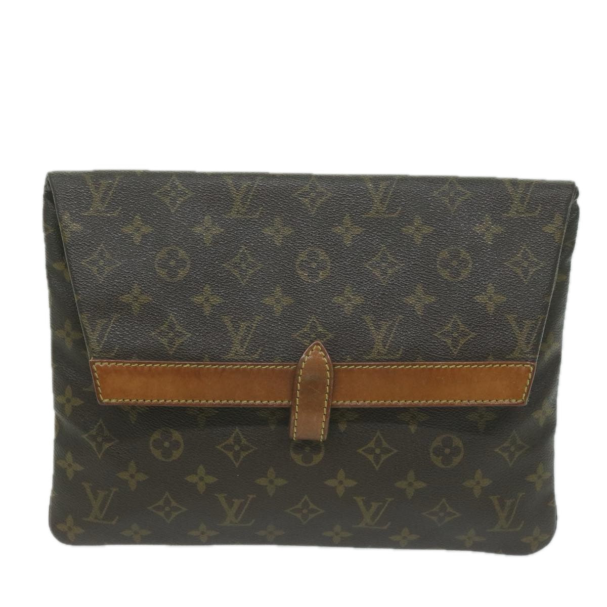 LOUIS VUITTON Monogram Pochette Priant Clutch Bag M51805 LV Auth am5733