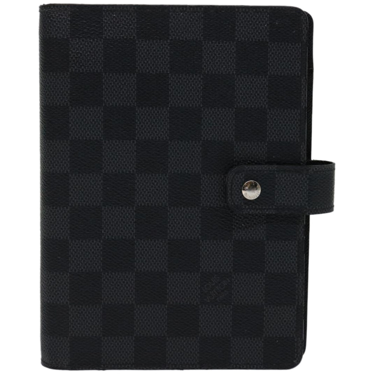 LOUIS VUITTON Damier Graphite Agenda MM Day Planner Cover R20242 LV Auth am5792