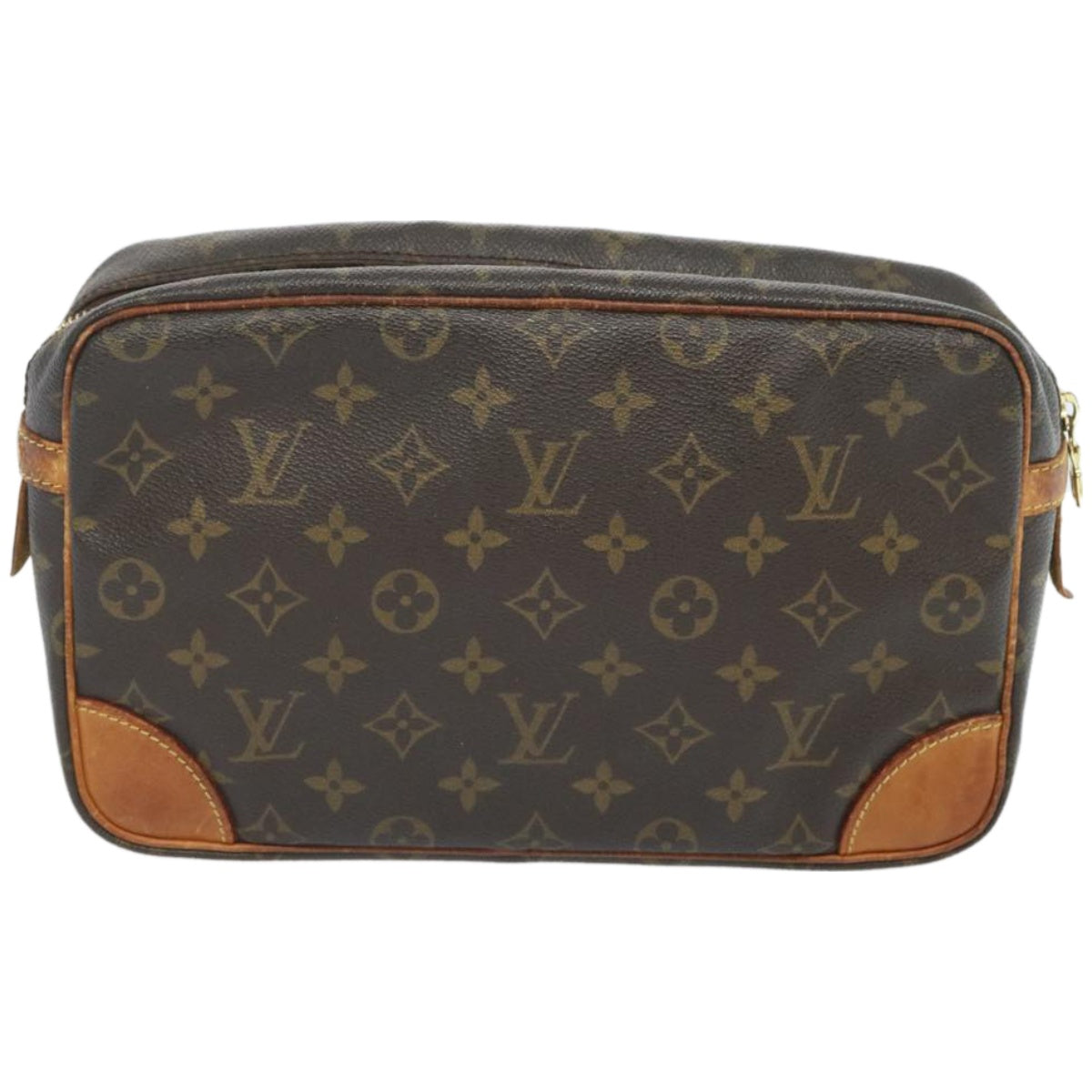 LOUIS VUITTON Monogram Compiegne 28 Clutch Bag M51845 LV Auth am5799
