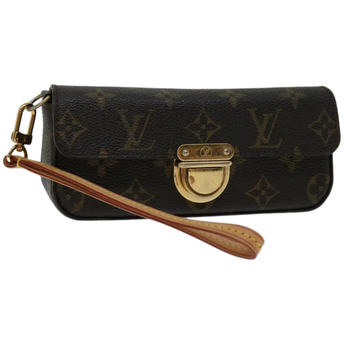 LOUIS VUITTON Monogram Pochette lagoon Glasses Case M60008 LV Auth am5810