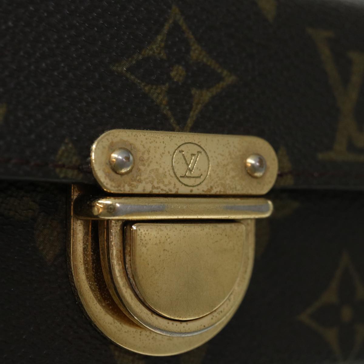 LOUIS VUITTON Monogram Pochette lagoon Glasses Case M60008 LV Auth am5810