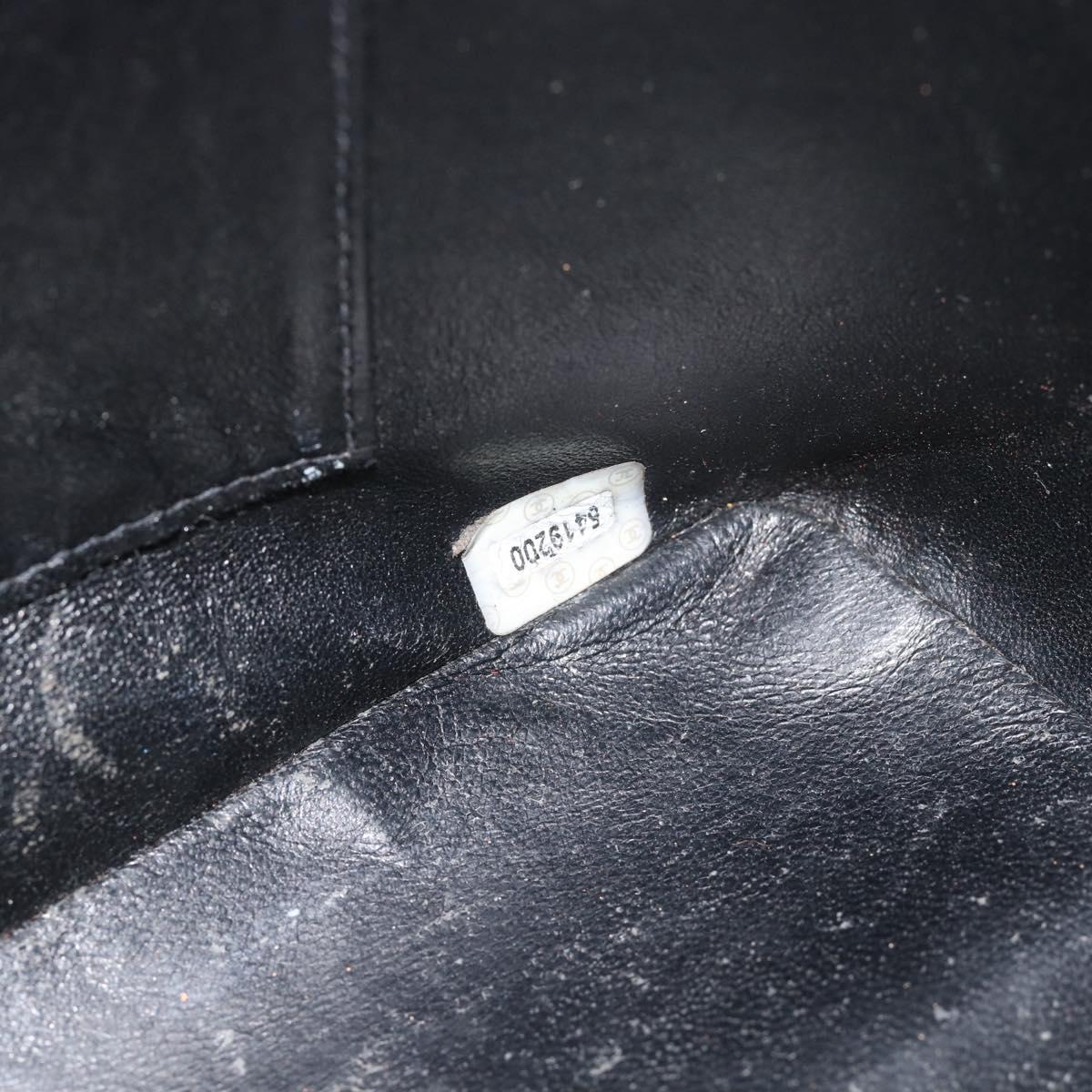 CHANEL Materasse Tote Bag Velor Standard Black CC Auth am5812