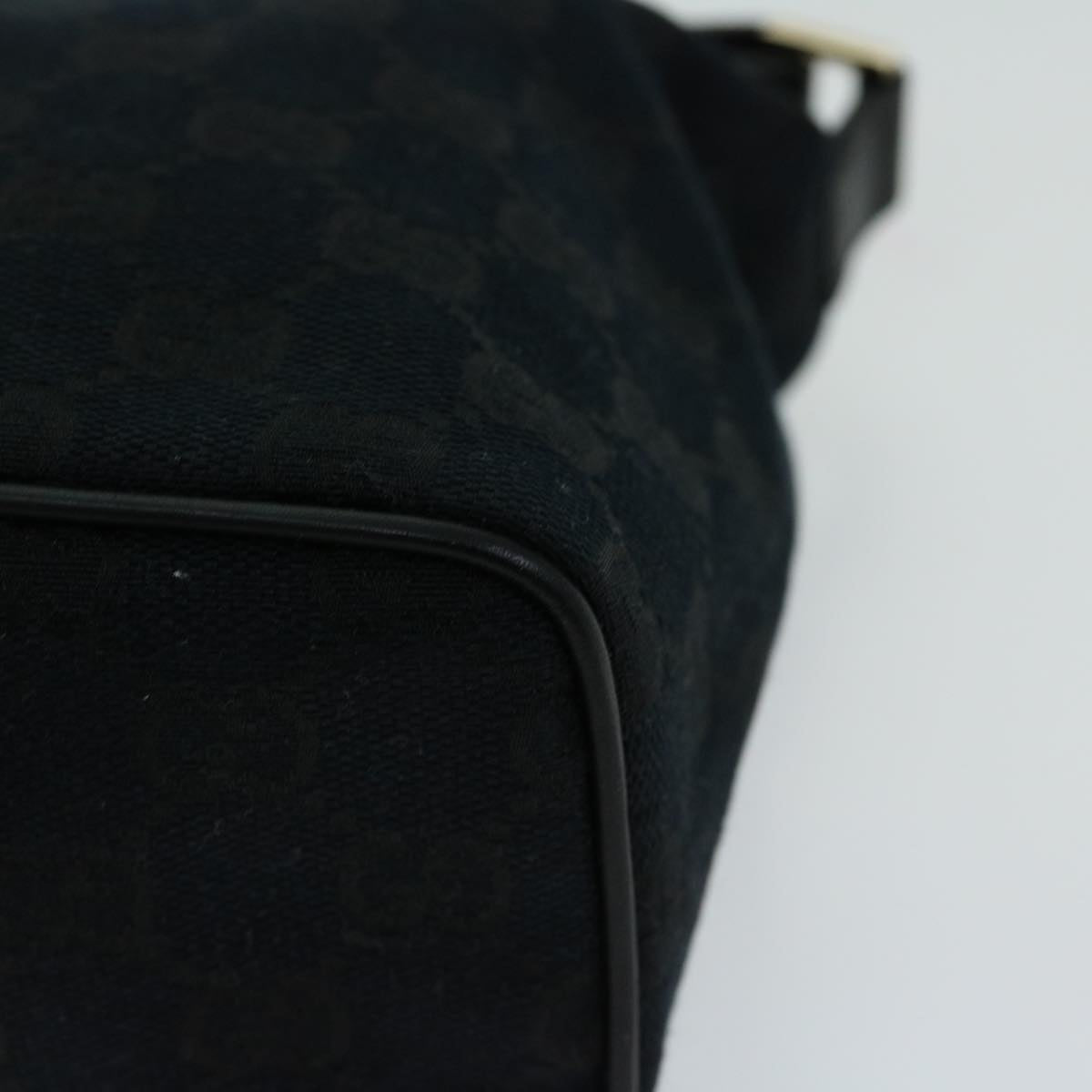 GUCCI GG Canvas Hand Bag Black 039 1147 Auth am5833A