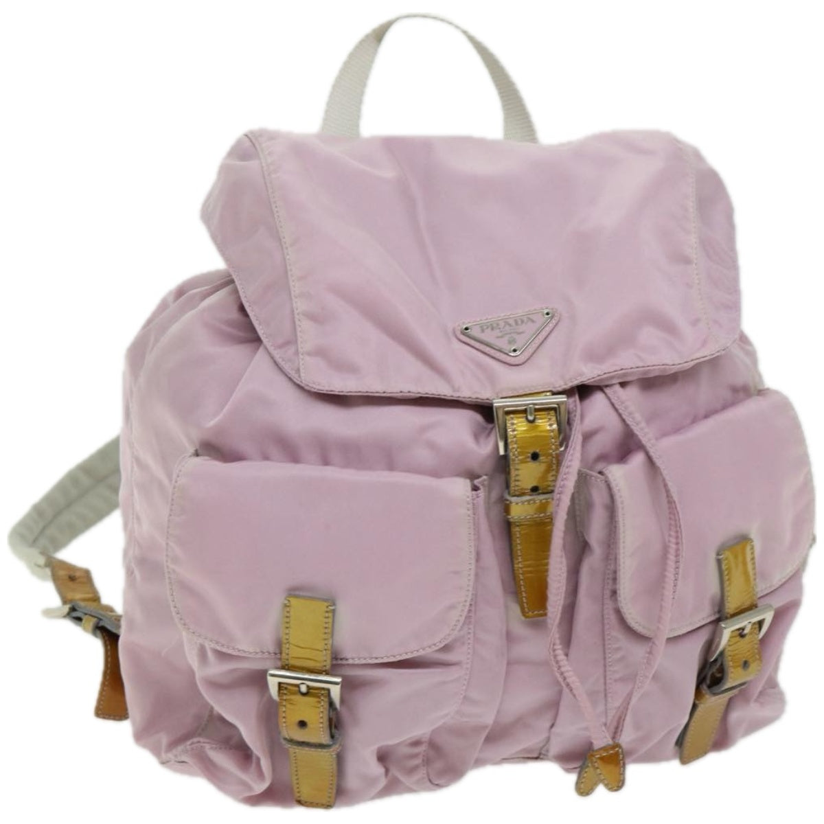 PRADA Backpack Nylon Pink Auth am5834