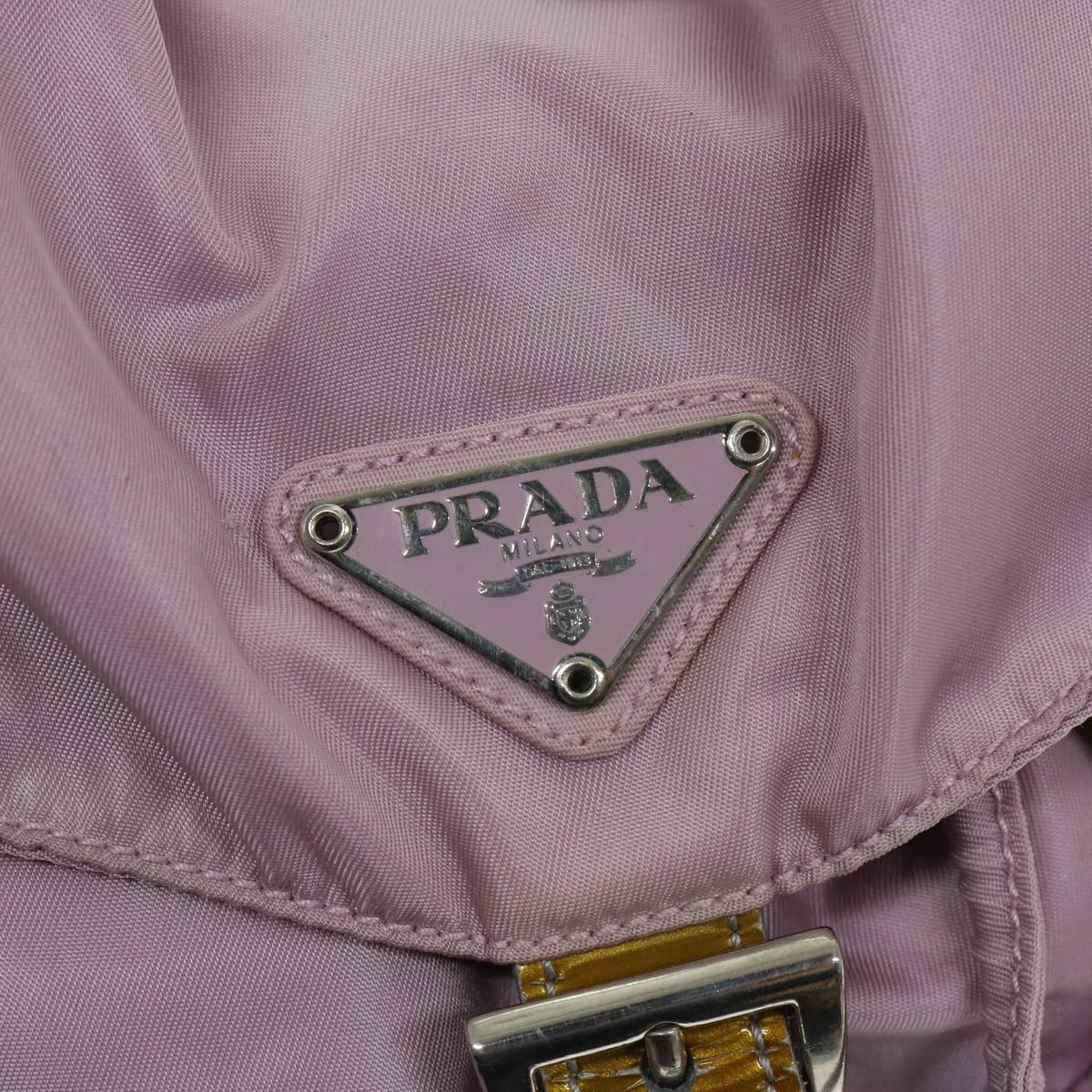 PRADA Backpack Nylon Pink Auth am5834