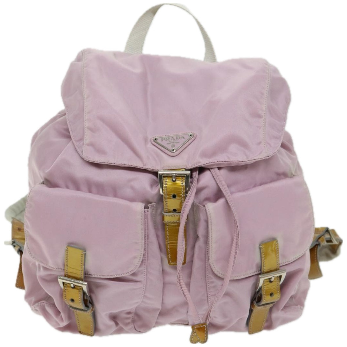 PRADA Backpack Nylon Pink Auth am5834