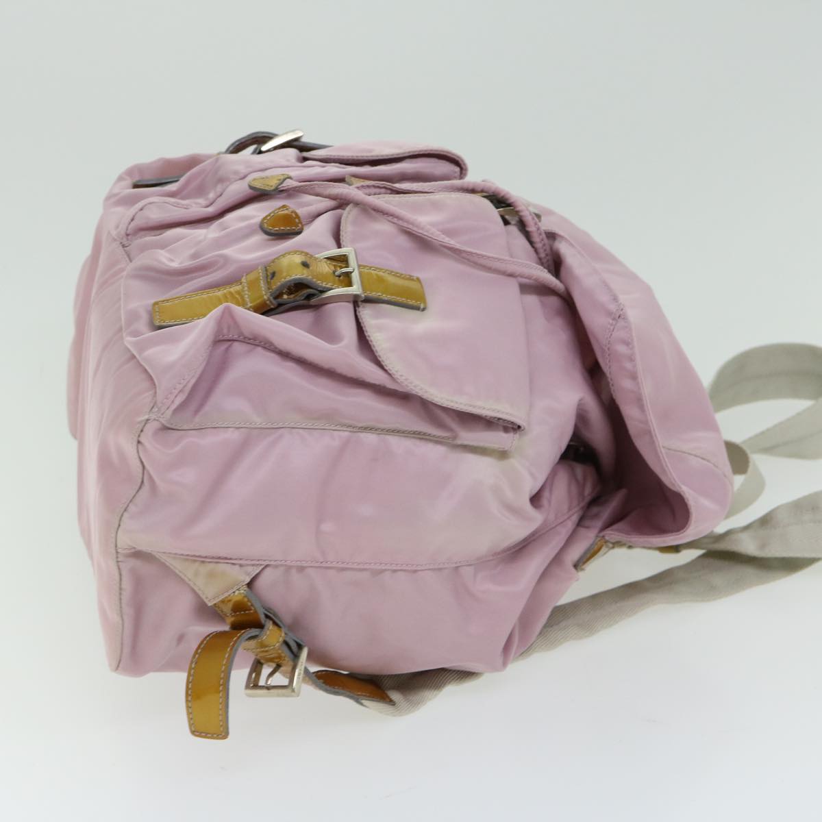 PRADA Backpack Nylon Pink Auth am5834