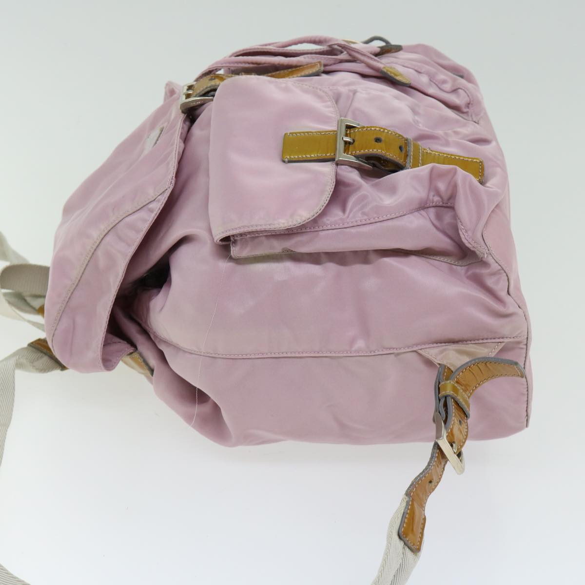 PRADA Backpack Nylon Pink Auth am5834