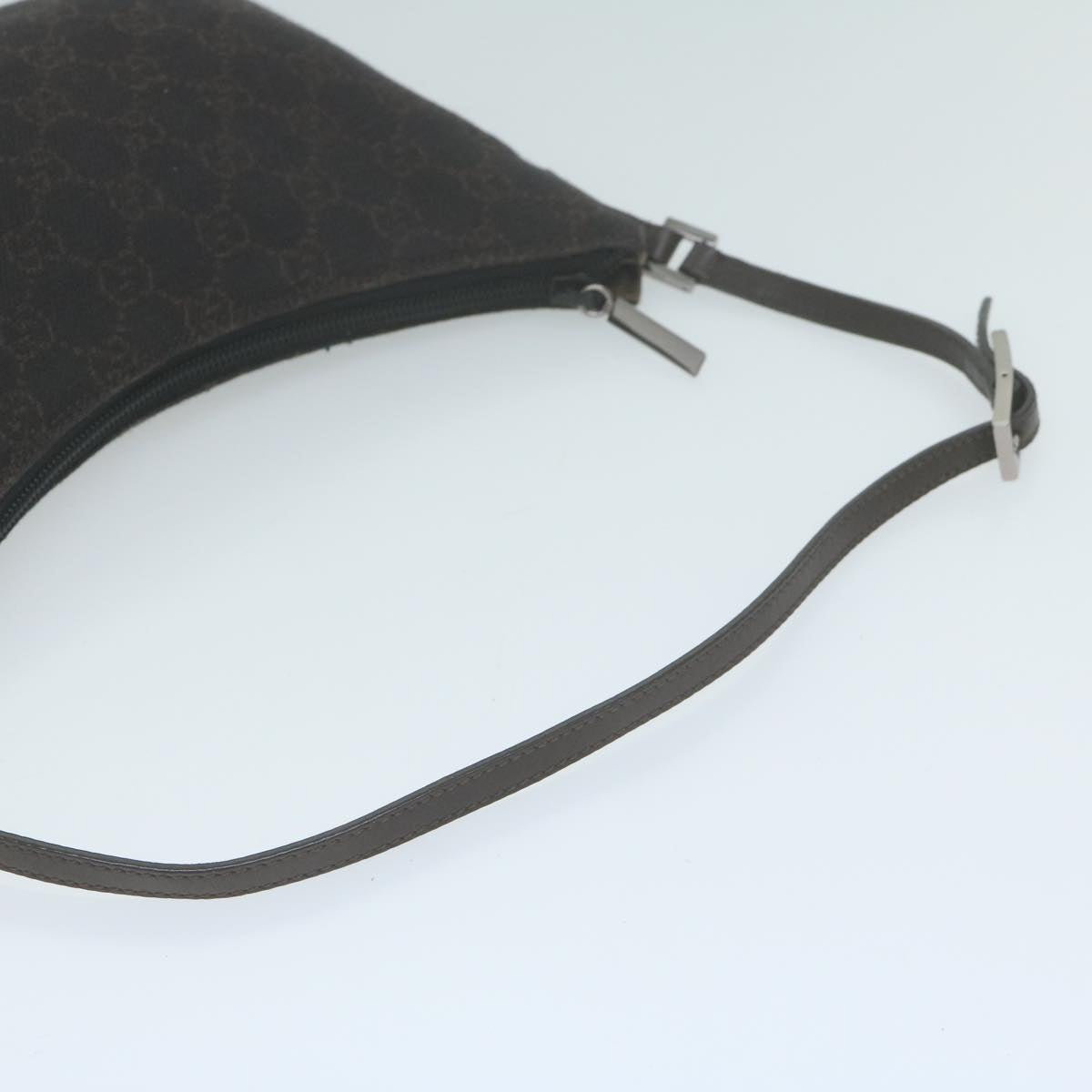 GUCCI GG Canvas Shoulder Bag Brown 32160 Auth am5836