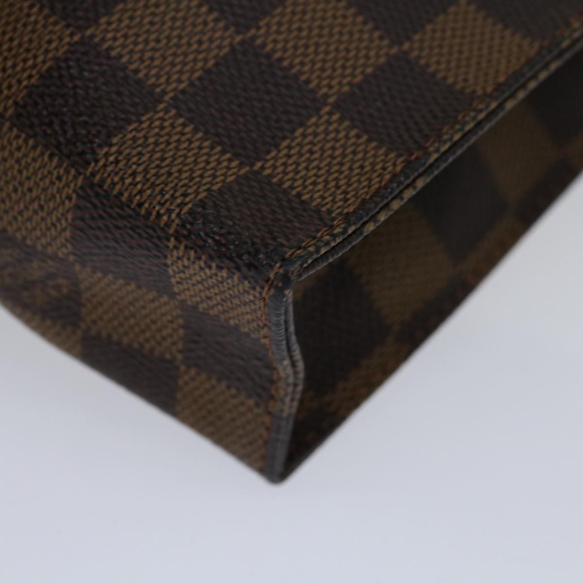 LOUIS VUITTON Damier Ebene Poche Toilette 26 Pouch N47543 LV Auth am5837