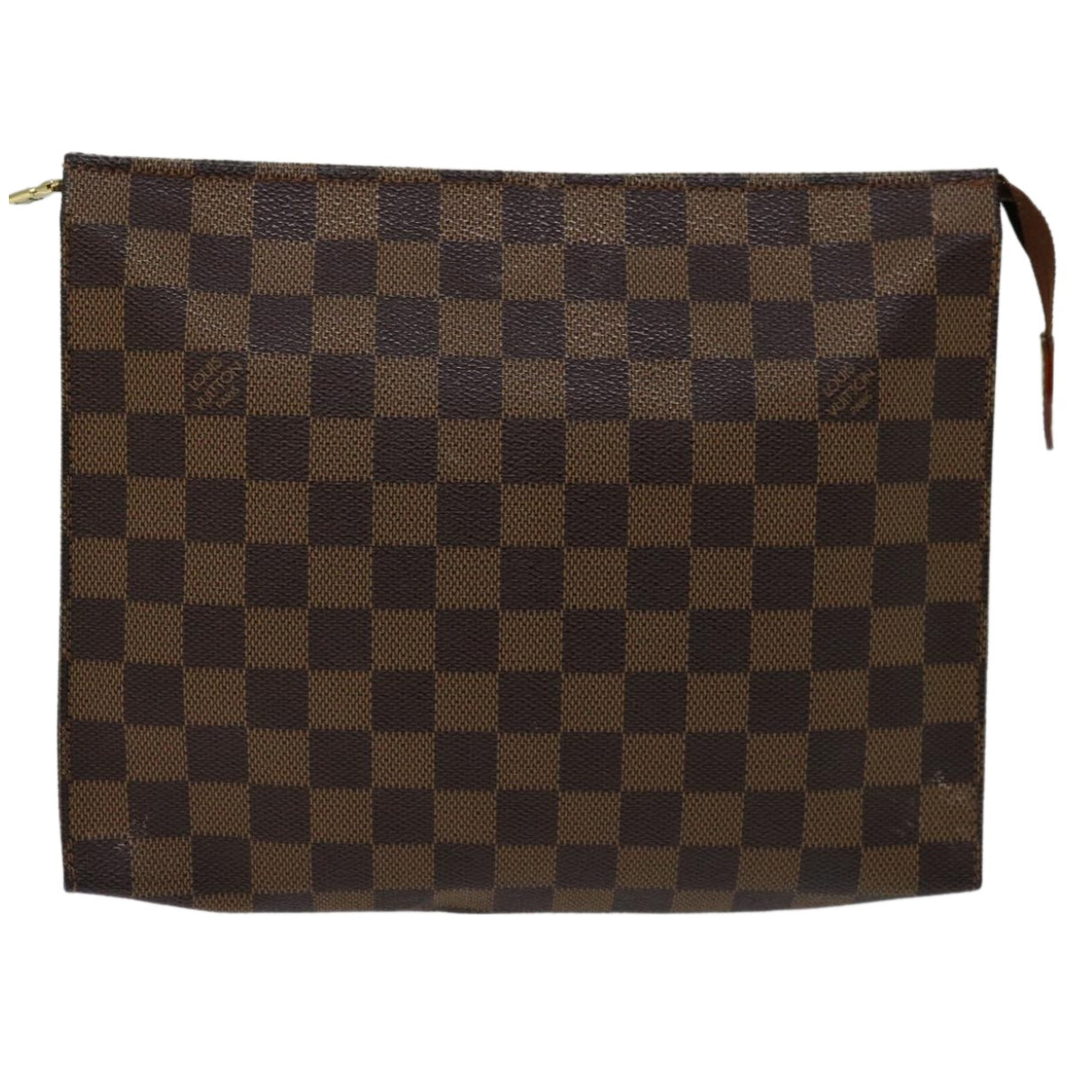 LOUIS VUITTON Damier Ebene Poche Toilette 26 Pouch N47543 LV Auth am5837