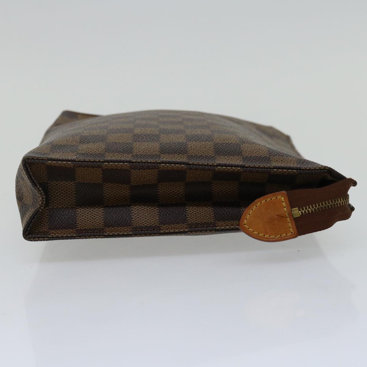 LOUIS VUITTON Damier Ebene Poche Toilette 26 Pouch N47543 LV Auth am5837