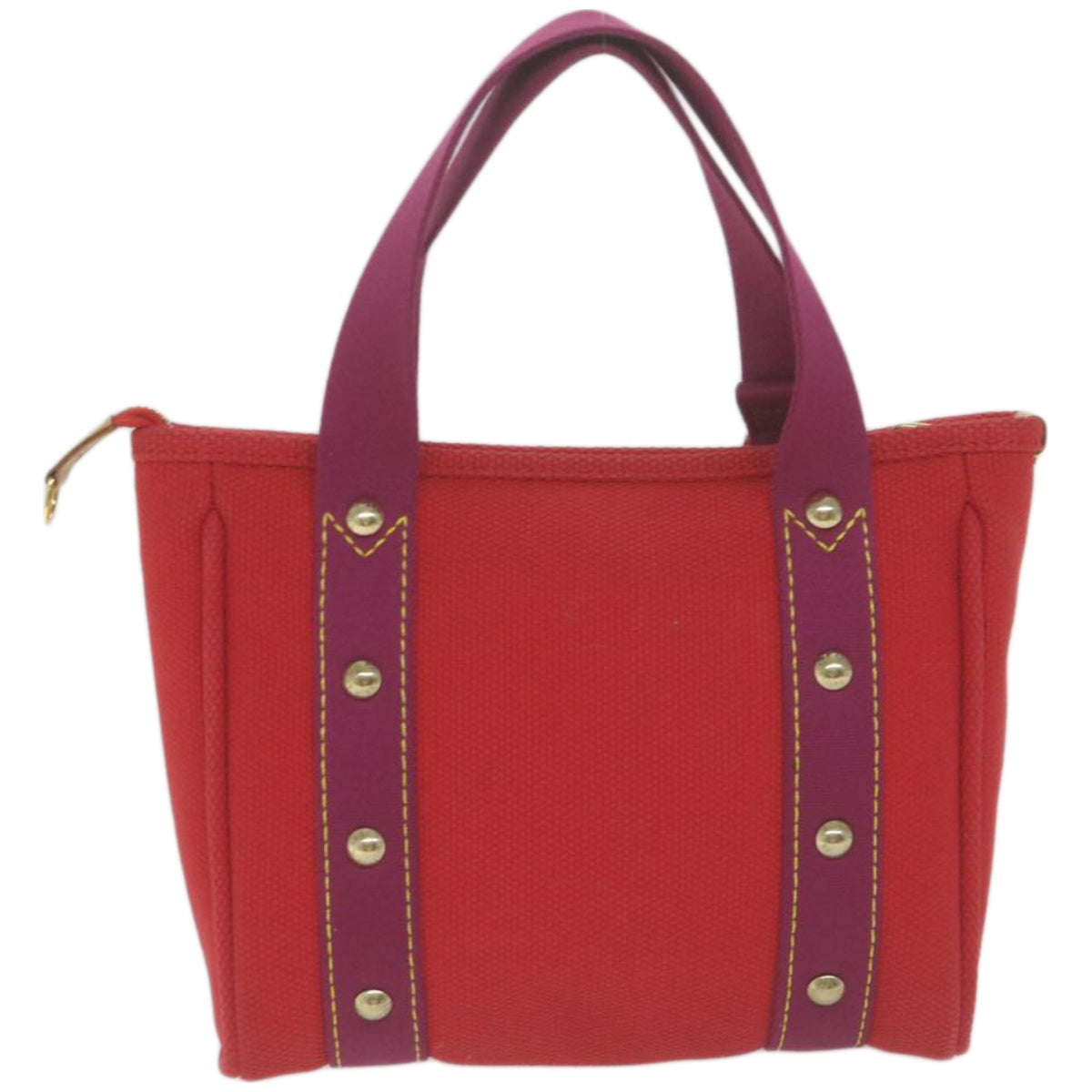 LOUIS VUITTON Antigua Cabas PM Tote Bag Canvas Rouge M40037 LV Auth am5850