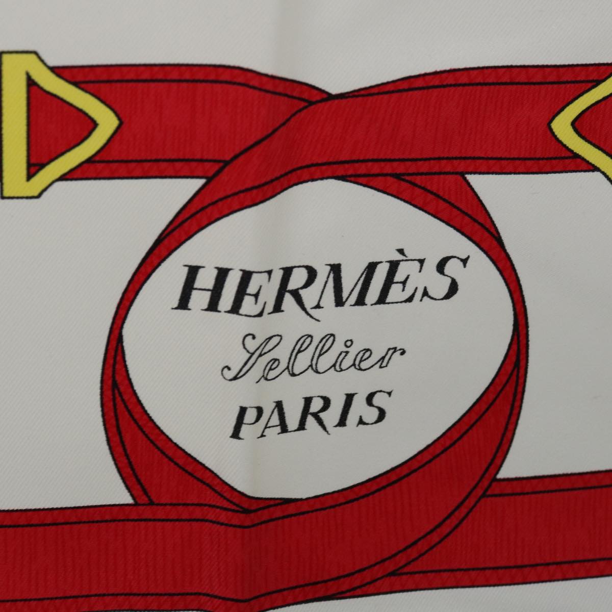 HERMES Carre 90 Eperon d'or Tellier Scarf Silk Navy Auth am5854