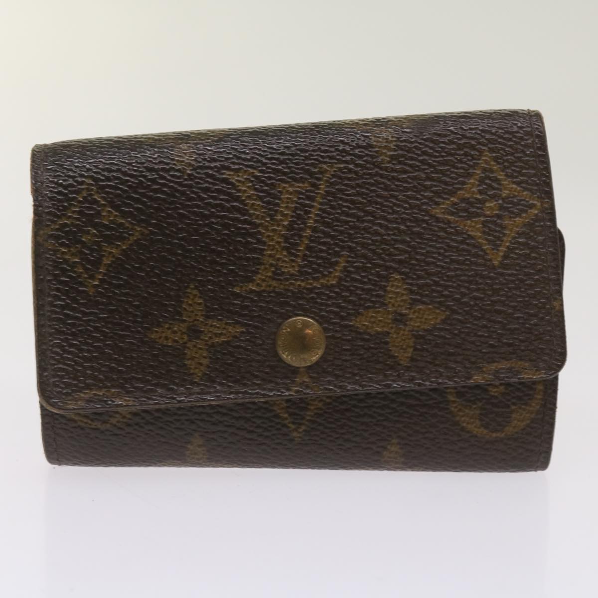 LOUIS VUITTON Monogram Epi Key Case Wallet 6Set Blue Black LV Auth am5856