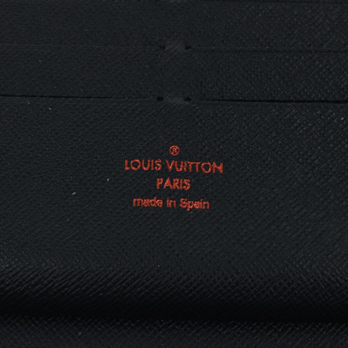 LOUIS VUITTON Ink Upside Down Zippy Organizer NM Wallet Navy M62931 Auth am5858