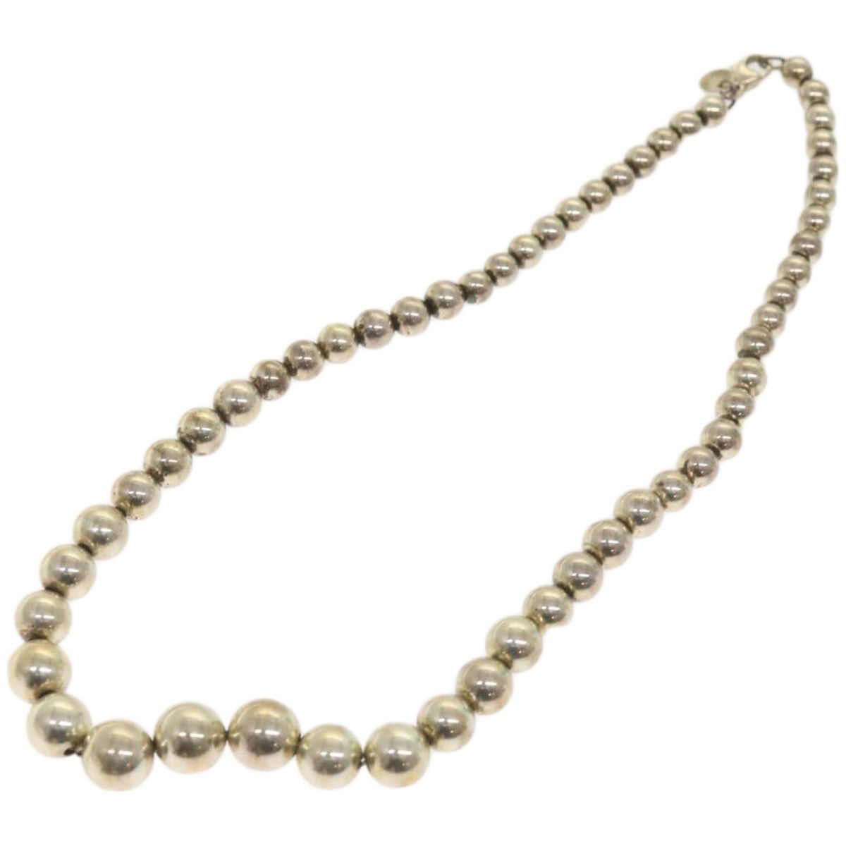 TIFFANY&Co. Pearl Necklace Ag925 Silver Auth am5862