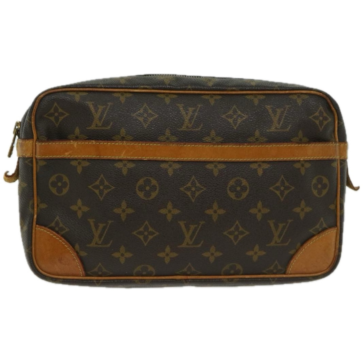 LOUIS VUITTON Monogram Compiegne 28 Clutch Bag M51845 LV Auth am5868