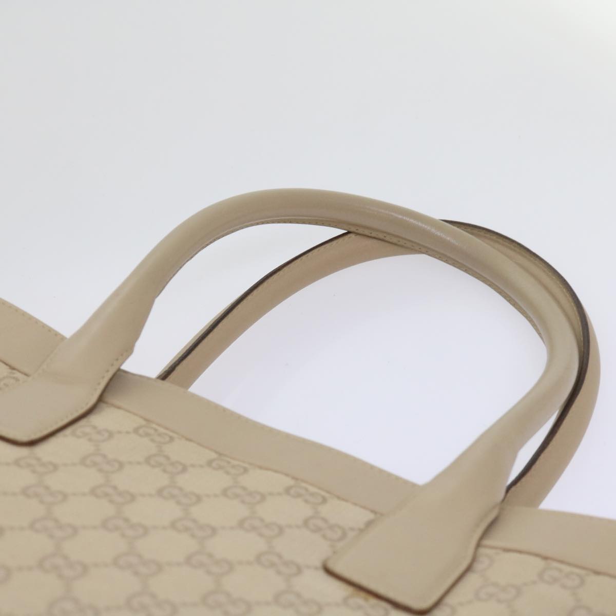 GUCCI GG Canvas Tote Bag Beige 33890 Auth am5876