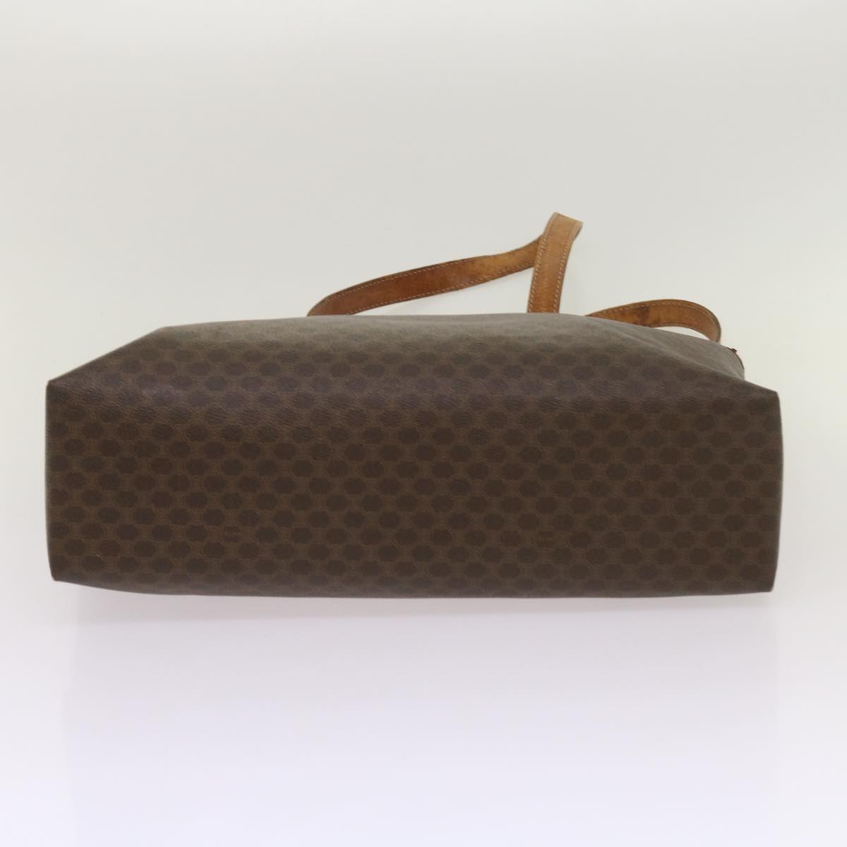 CELINE Macadam Canvas Tote Bag PVC Brown Auth am5886