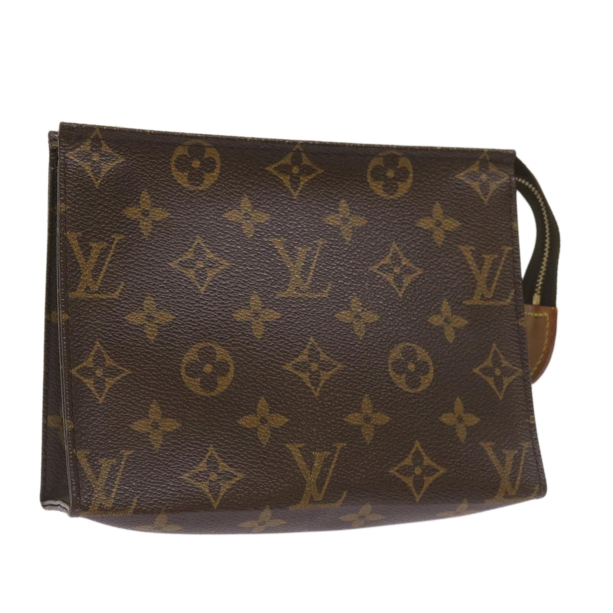 LOUIS VUITTON Monogram Poche Toilette 19 Pouch M47544 LV Auth am5893