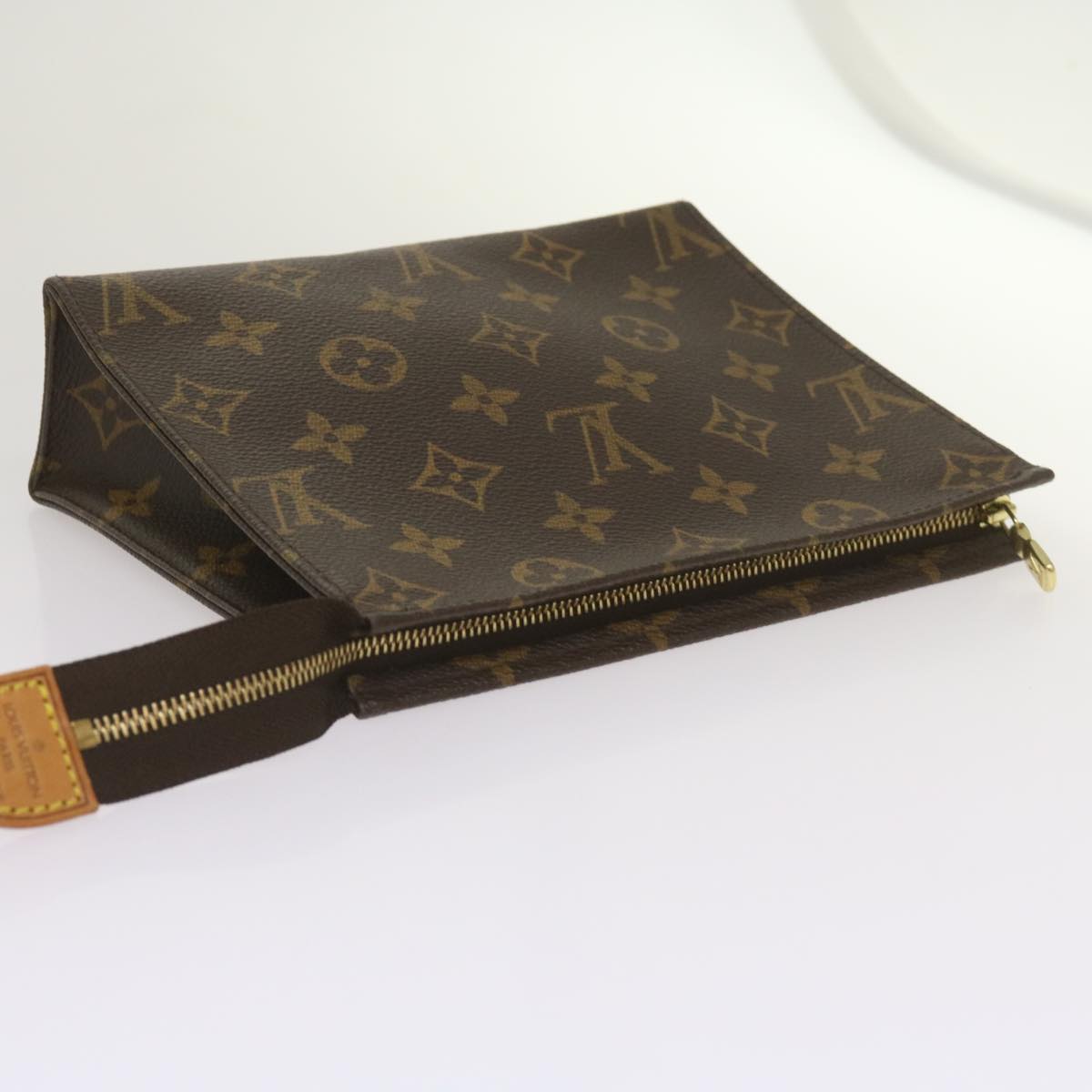 LOUIS VUITTON Monogram Poche Toilette 19 Pouch M47544 LV Auth am5893