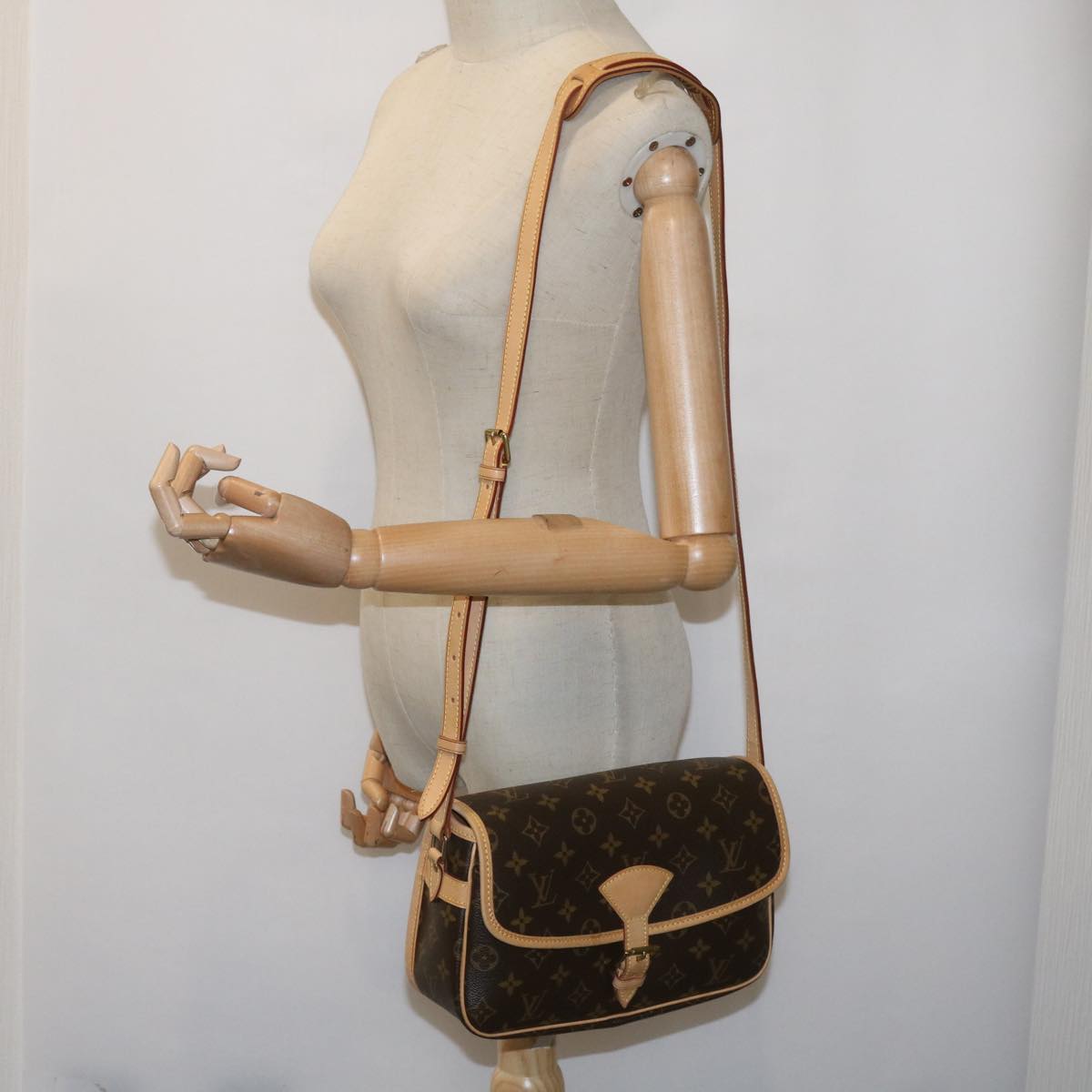 LOUIS VUITTON Monogram Sologne Shoulder Bag M42250 LV Auth am5899SAM