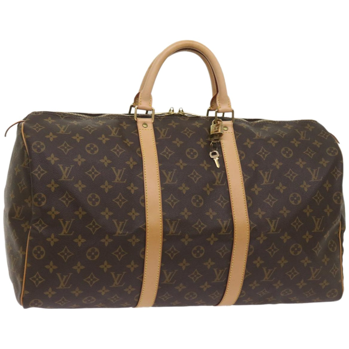 LOUIS VUITTON Monogram Keepall 50 Boston Bag M41426 LV Auth am5913A