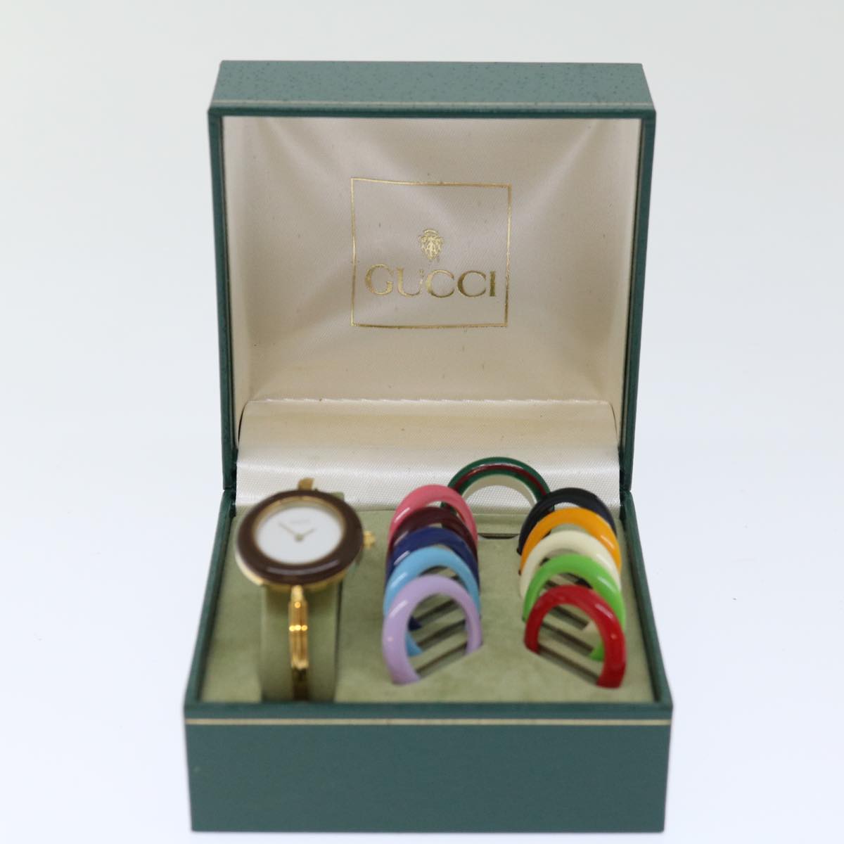 GUCCI Bezel 12 Colors Watches Multicolor Auth am5922