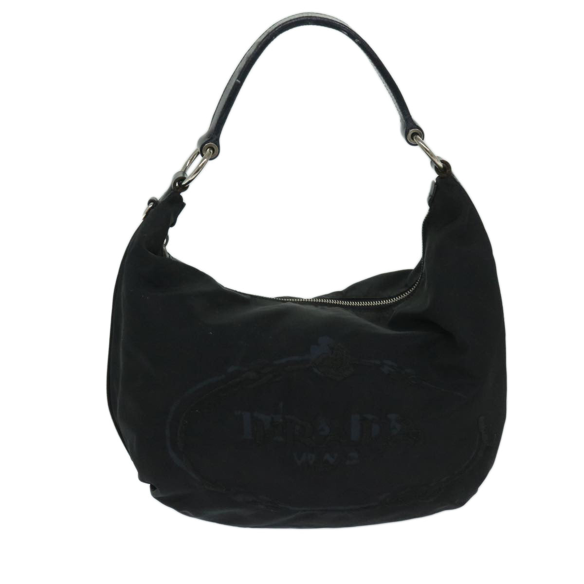 PRADA Shoulder Bag Nylon Black Auth am5930