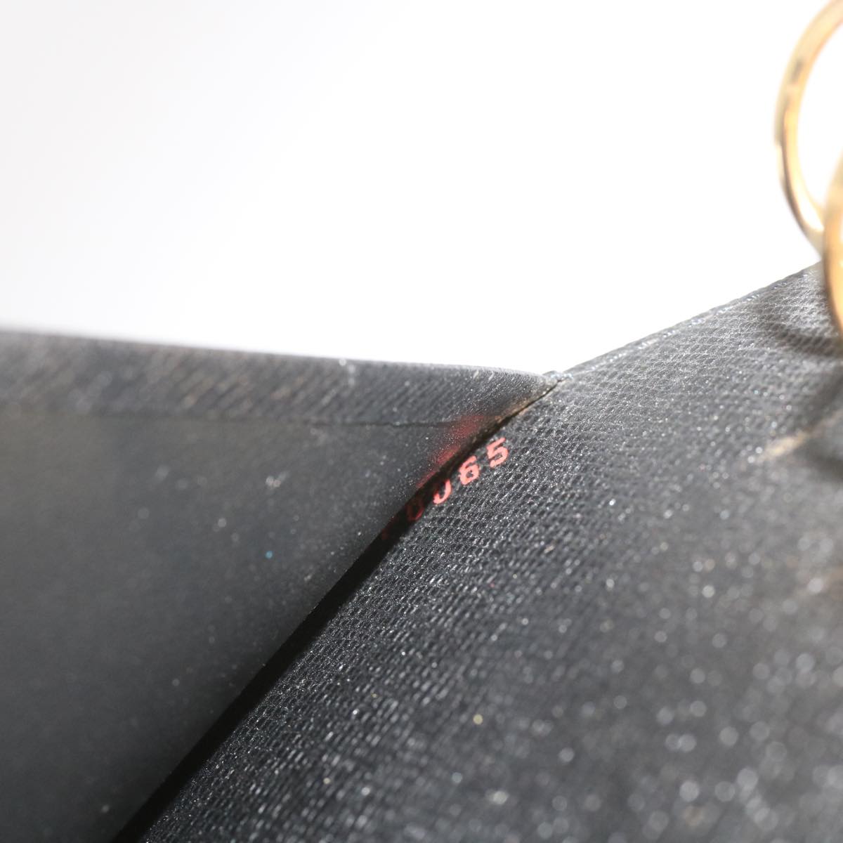 LOUIS VUITTON Epi Agenda MM Day Planner Cover Black R20042 LV Auth am5932