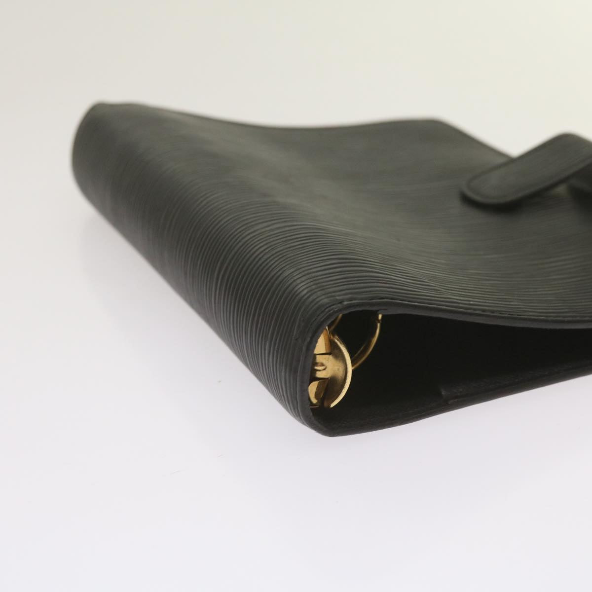 LOUIS VUITTON Epi Agenda MM Day Planner Cover Black R20042 LV Auth am5932