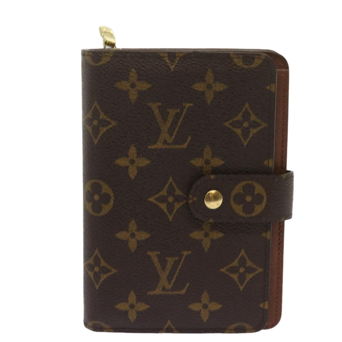 LOUIS VUITTON Monogram Porto Papie Zip Wallet M61207 LV Auth am5939