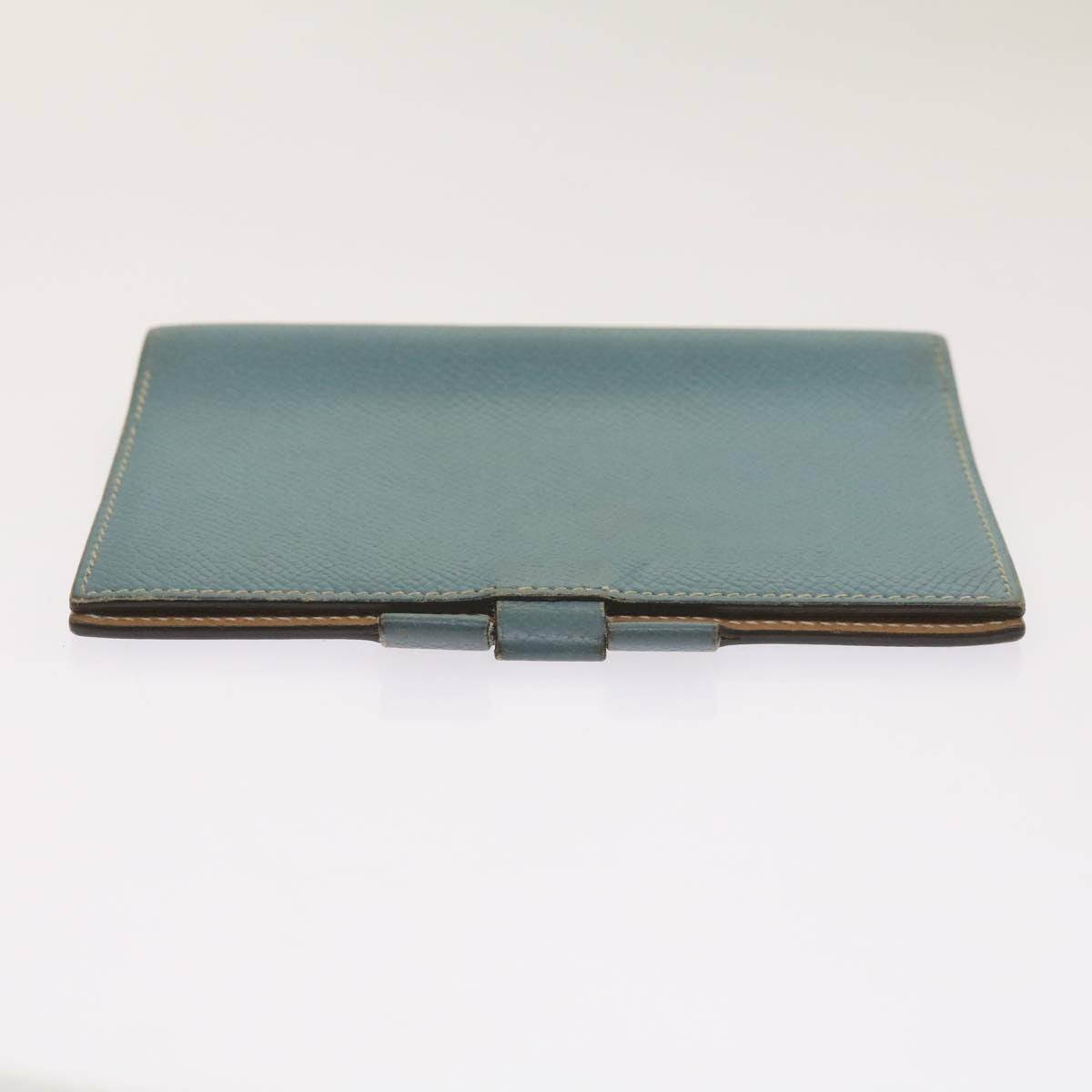 HERMES Agenda GM Day Planner Cover Leather Blue Auth am5960