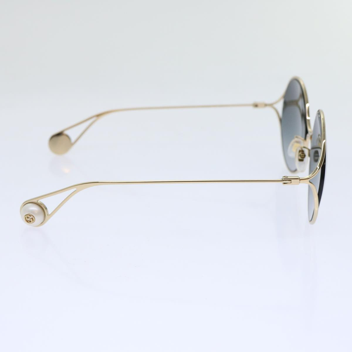 GUCCI Sunglasses metal Gold GG0253SA Auth am5964