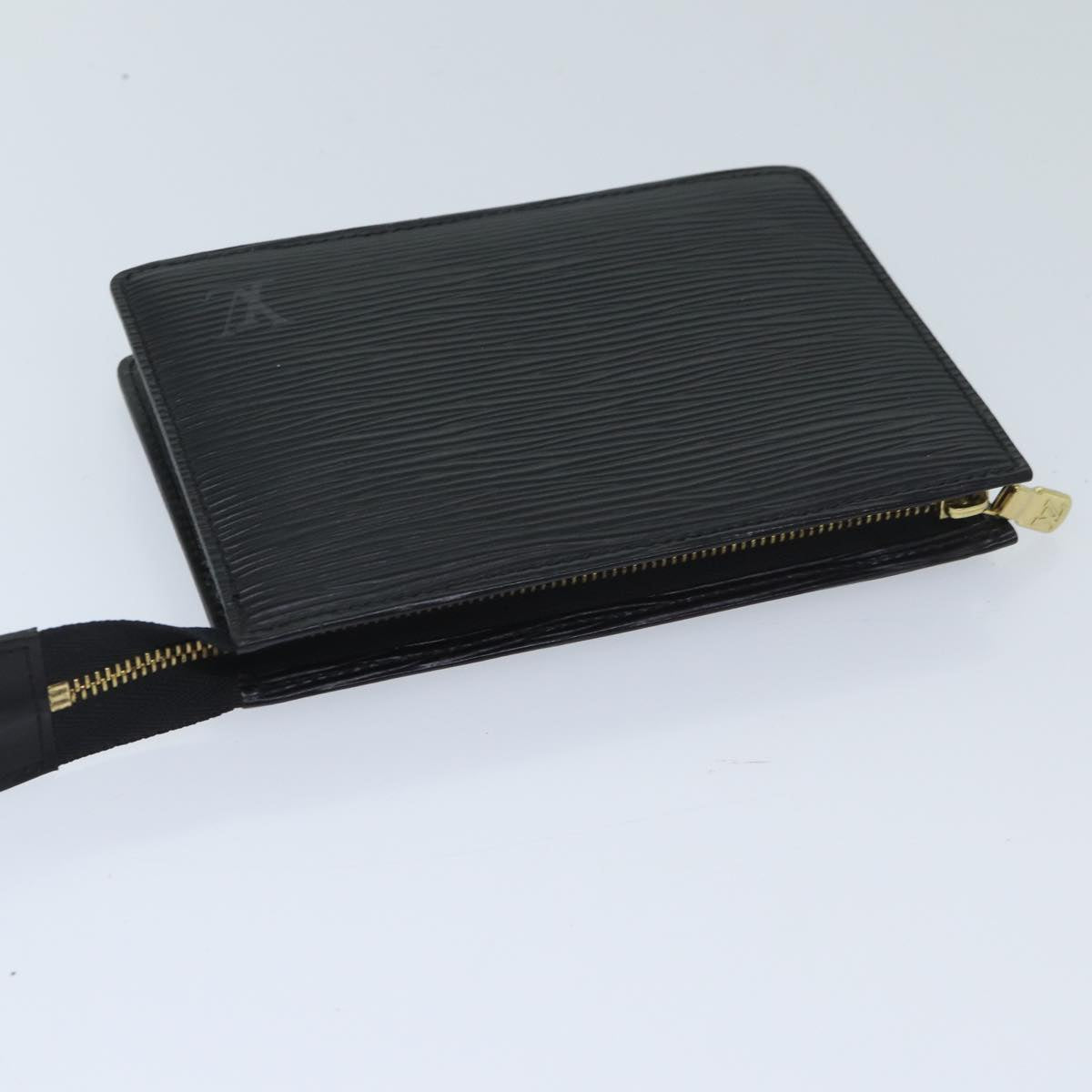 LOUIS VUITTON Epi Trousse Poche Toilette 15 Pouch Black LV Auth am5966