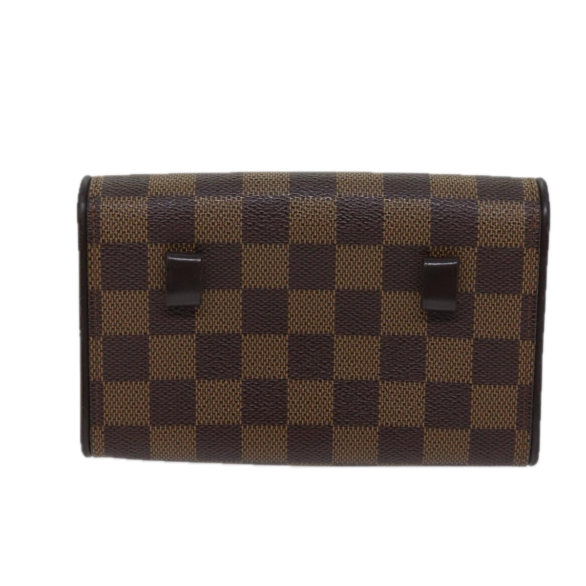LOUIS VUITTON Damier Ebene Pochette Florentine Waist Bag N51856 LV Auth am6004