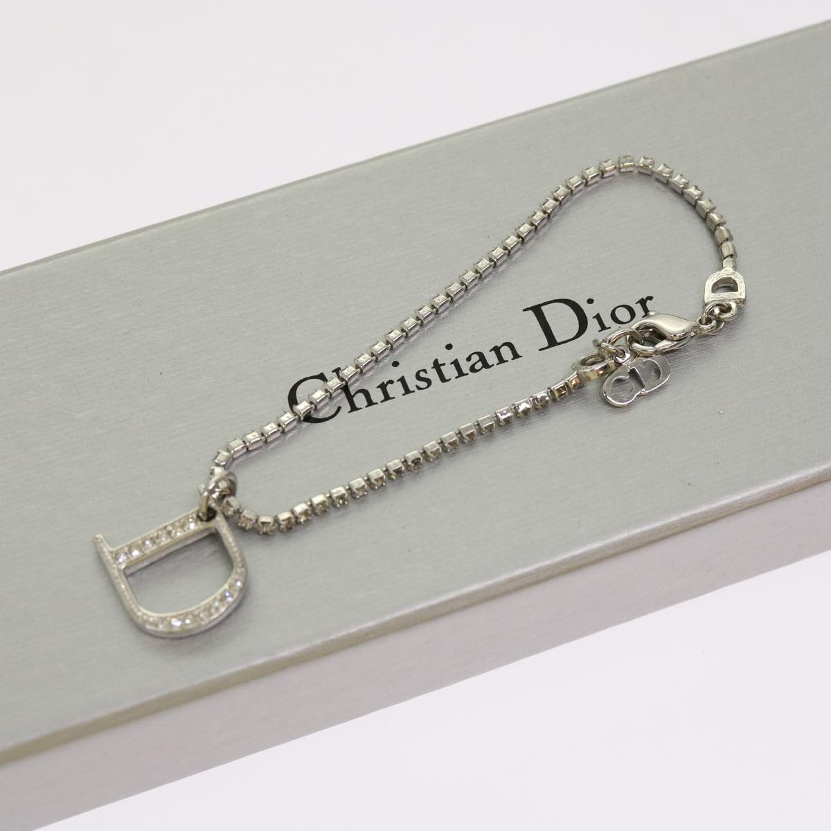 Christian Dior Bracelet metal Silver Auth am6013