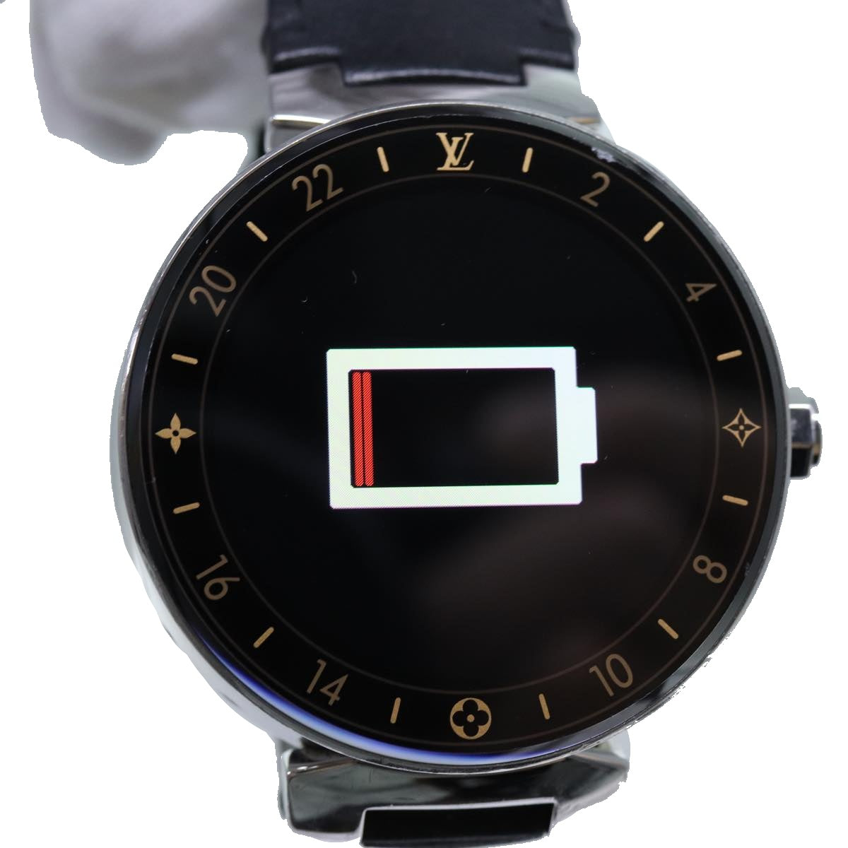 LOUIS VUITTON Monogram Tambour Horizon Digital Smart Watch QA003Z LV Auth am6018