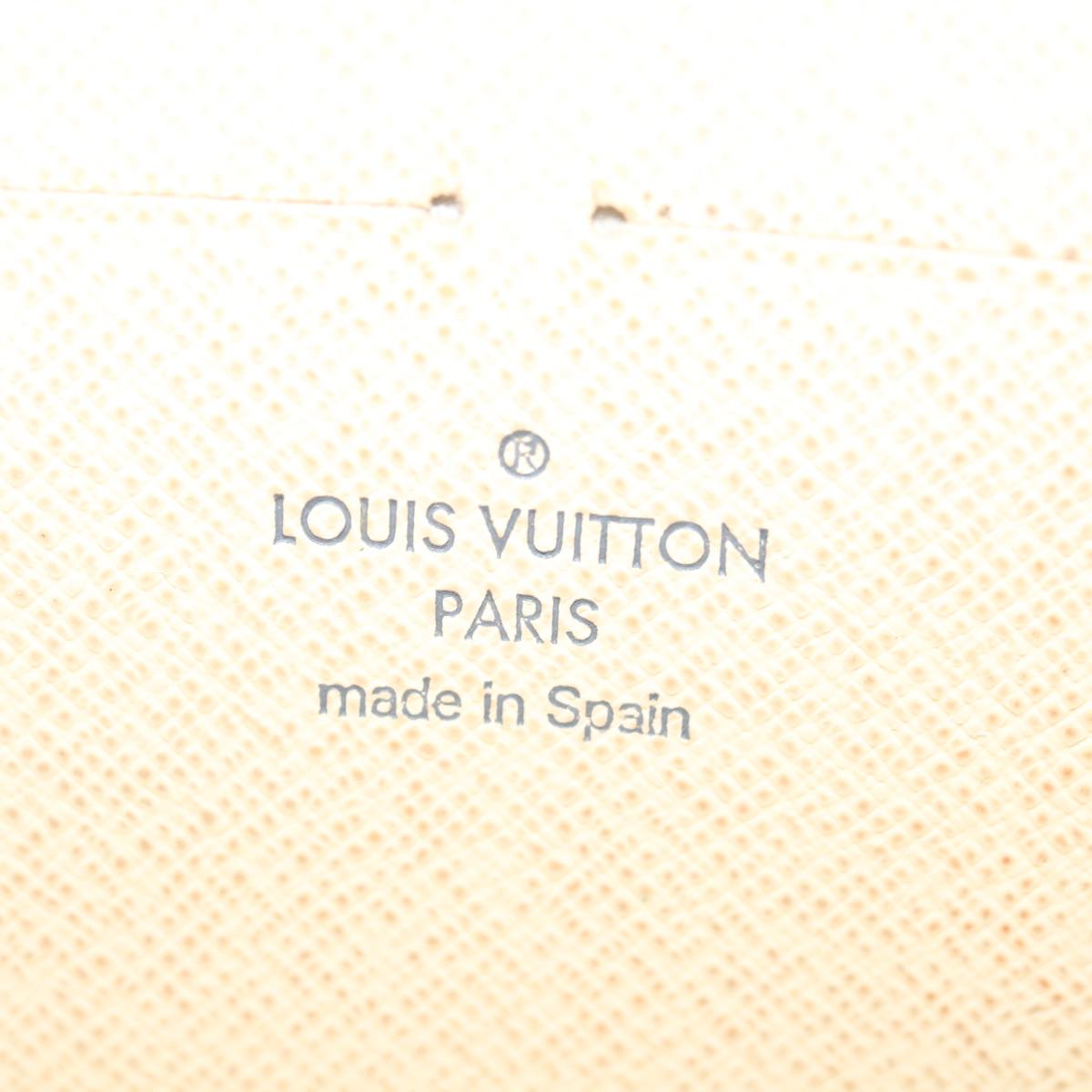 LOUIS VUITTON Damier Azur Zippy Wallet Long Wallet N63503 LV Auth am6023