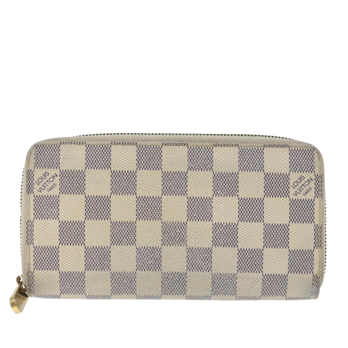 LOUIS VUITTON Damier Azur Zippy Wallet Long Wallet N63503 LV Auth am6023