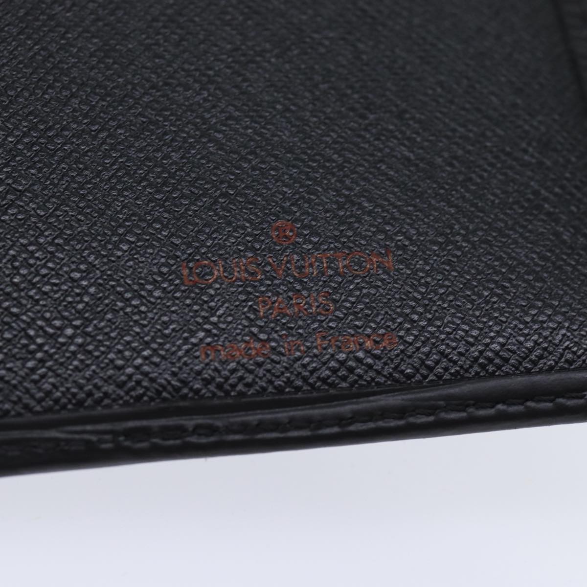 LOUIS VUITTON Epi Porte Cartes Credit Long Wallet Black M63212 LV Auth am6036V