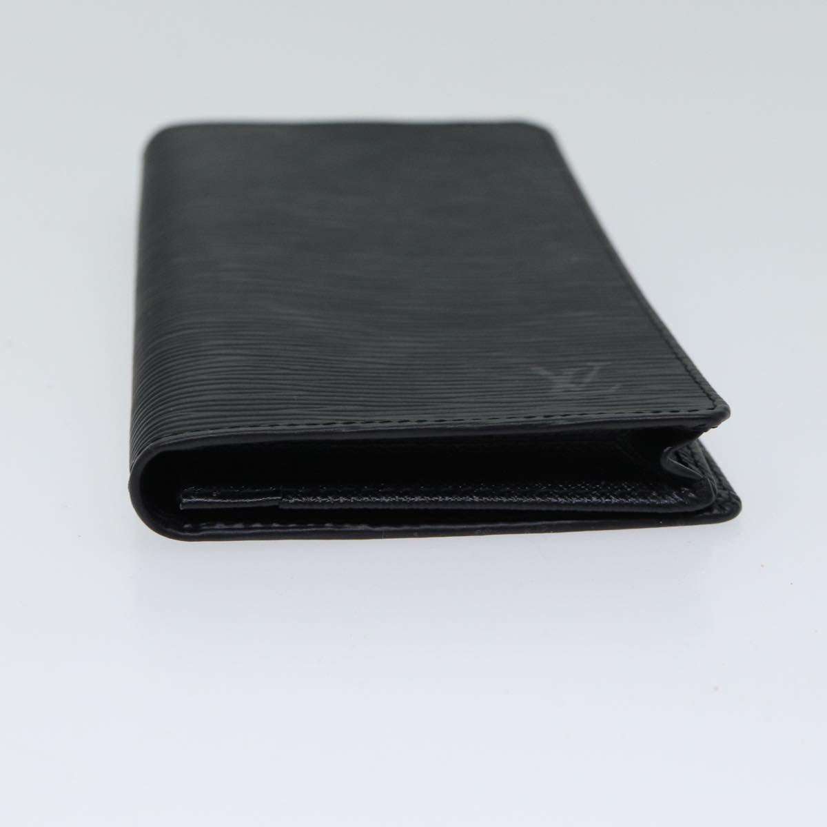 LOUIS VUITTON Epi Porte Cartes Credit Long Wallet Black M63212 LV Auth am6036V