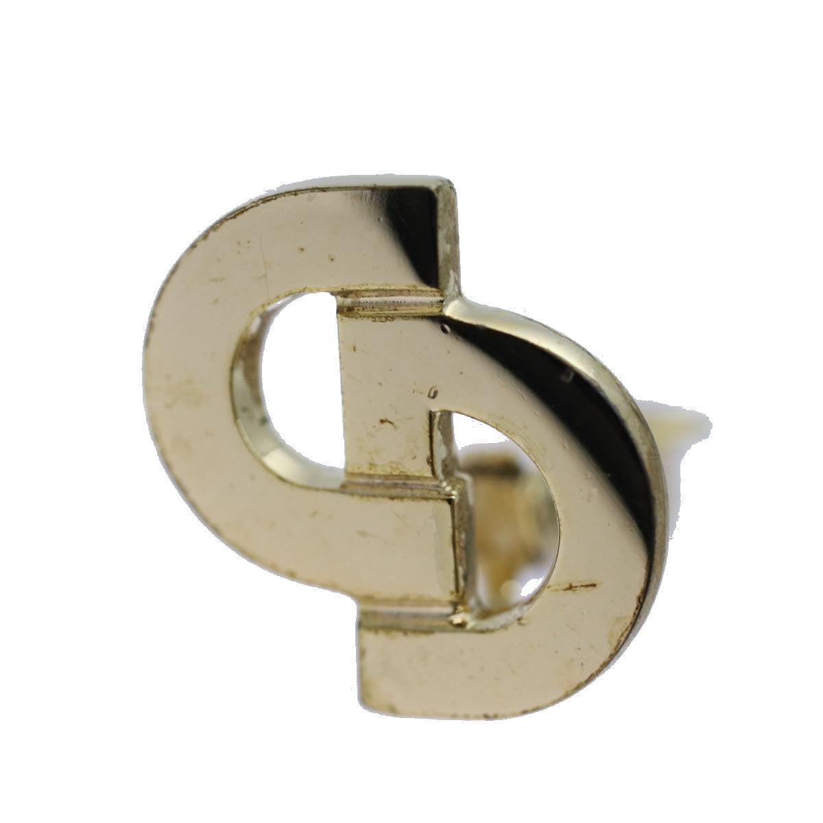 Christian Dior Earring Gold Auth am6078
