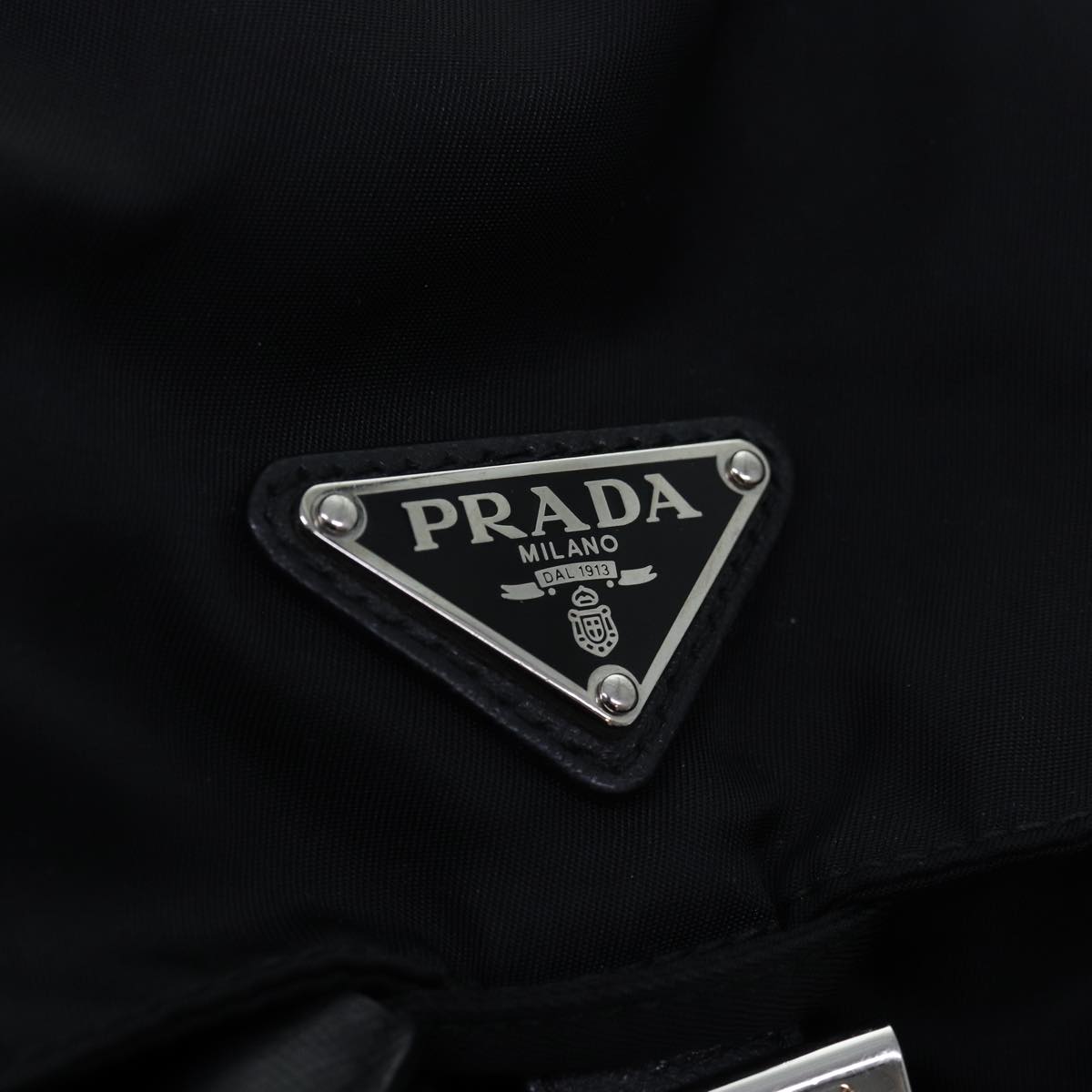 PRADA Backpack Nylon Black Auth am6095