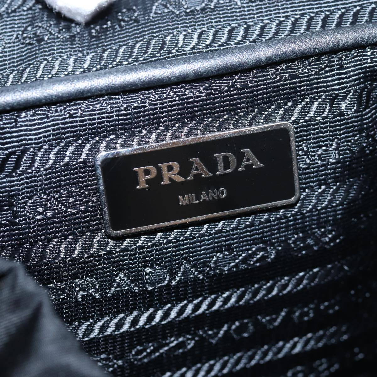 PRADA Backpack Nylon Black Auth am6095