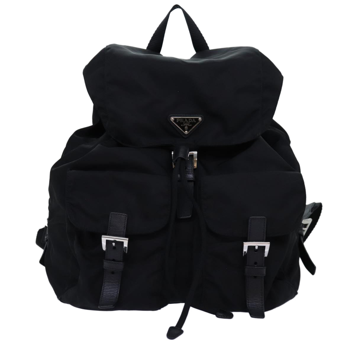 PRADA Backpack Nylon Black Auth am6095