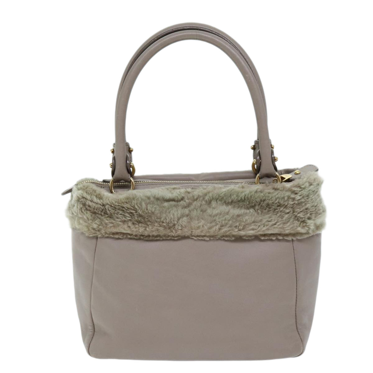 Salvatore Ferragamo Hand Bag Leather Pink Auth am6099