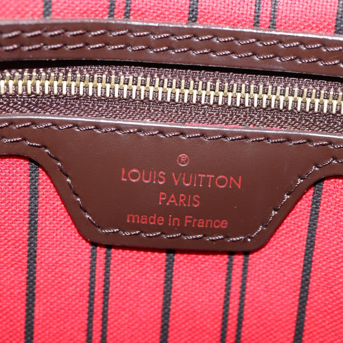 LOUIS VUITTON Damier Ebene Neverfull MM Tote Bag N51105 LV Auth am6117AV